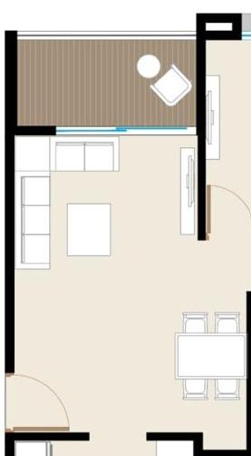 Uploaded floor plan with rooms detected by Aura Vision